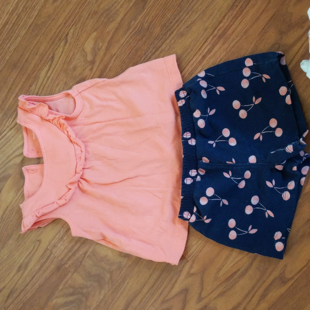 Simple joys 12 month cherry outfit